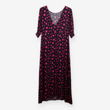 Pink Star Midi Dress – Short Sleeve