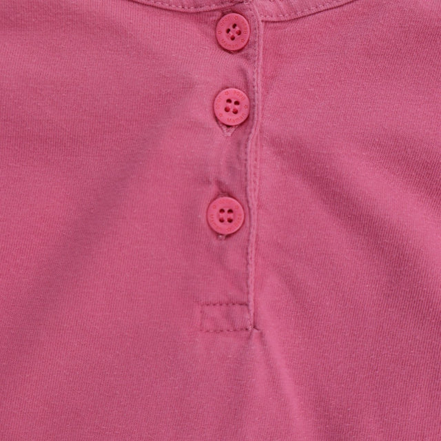 T-Shirt Long Sleeve Pink with Applique Swan 
