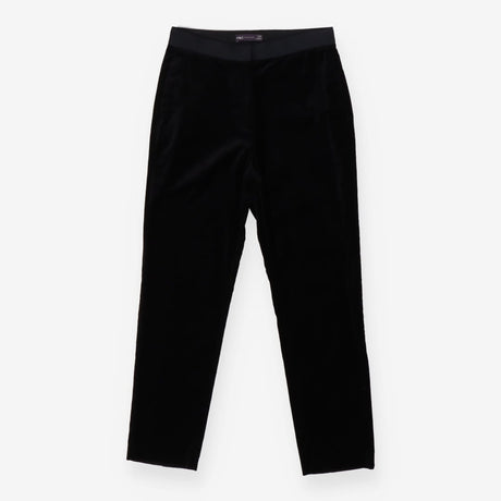 Trousers black tailored velvet