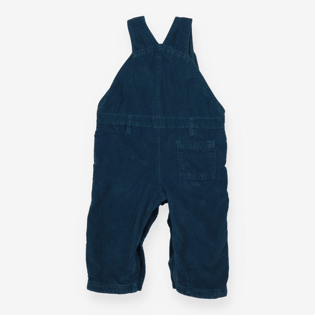 Teal cord dungarees