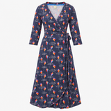 Bloom Organic Cotton Nursing Wrap Dress Kite Print