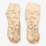 Cream Giraffe Slipper Socks
