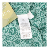 Green Floral Flutter Sleeve Top with Gathered Wais