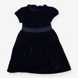 Velour Blue Smocked Party Dress