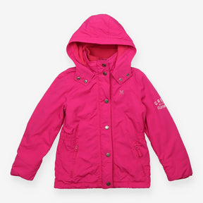 Pink waterproof lined coat