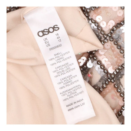 ASOS Embellished Top Cream and Pin Maxi Occasion d