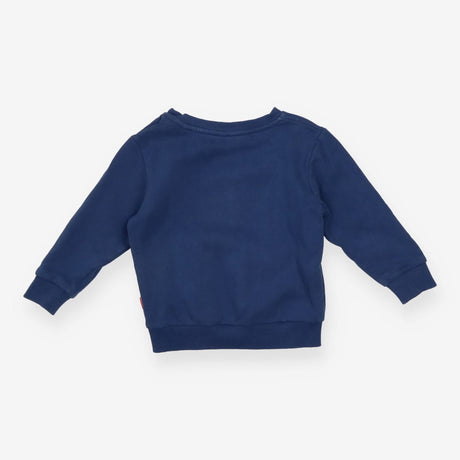 Blue Sweater with Floral Heart