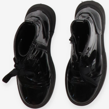 Boots patent black