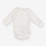 Bodysuit white long sleeve broderie anglaise