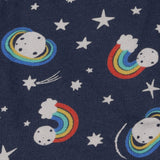 Joggers navy blue planets rainbows stars