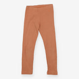 Pale orange ribbed leggings