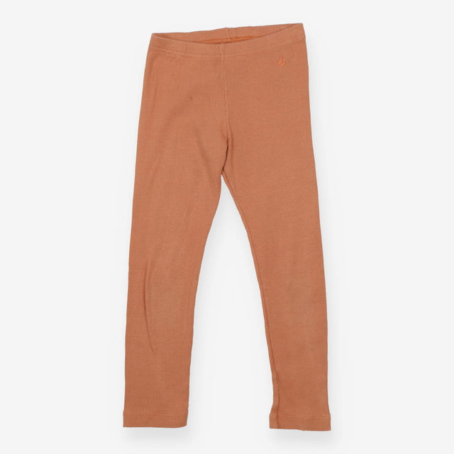 Pale orange ribbed leggings