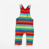 Dungarees rainbow striped