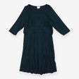Forest green maternity/nursing dress mid length sl