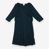 Forest green maternity/nursing dress mid length sl