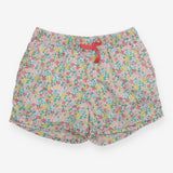 Shorts floral pink tie