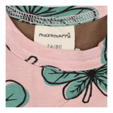 Dress pink chestnut leaf