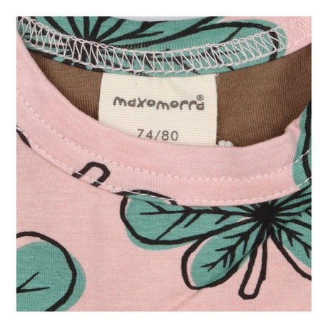Dress pink chestnut leaf