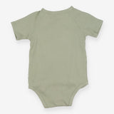 Green ribbed t-shirt bodysuit