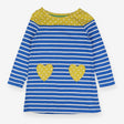 Dress Jersey Blue and Yellow Stripe 