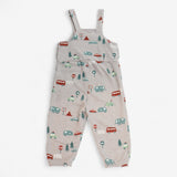 Dungarees Jersey Cream Camping Print