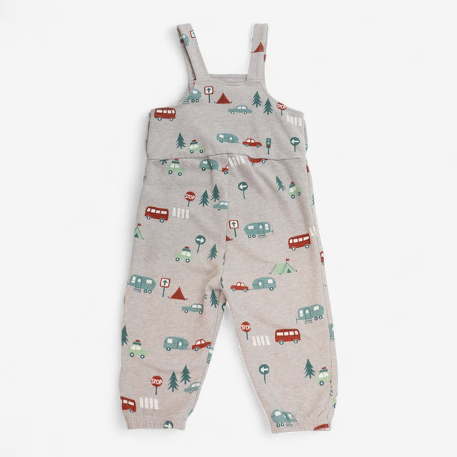 Dungarees Jersey Cream Camping Print
