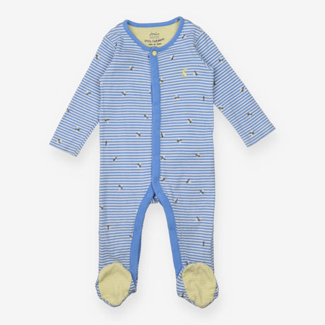 Blue Striped Bumble Bee Sleepsuit 