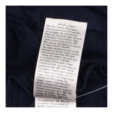 Navy Blue Viscose Stretch Scoop Neck Long Sleeve N