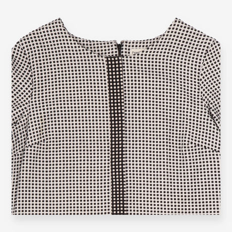 Monochrome Geometric Handmade Shift Dress