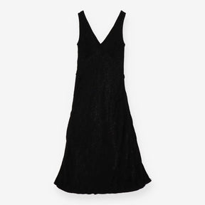 Black Heart Jacquard Midi Dress | Sustainable