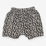 Black and white jacquard shorts