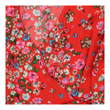 Friends like these Red Floral Wrap Midi Dress