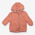 Laura Ashley Jacket Hooded Pink Quilted Floral Tri