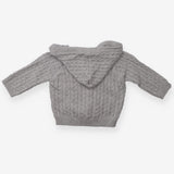 Hoodie knit grey