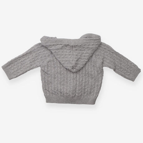 Hoodie knit grey