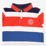 Tee LS polo shirt stripes red white blue