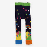 Leggings knit navy elephant and stars 