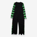 Fancy Dress Green Striped Haha Clown