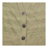 Sleeveless Open Knit Wool Blend Cardigan Shadow Gr