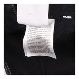 Dungaree Dress Black Contrast Stitch Utility Mid
