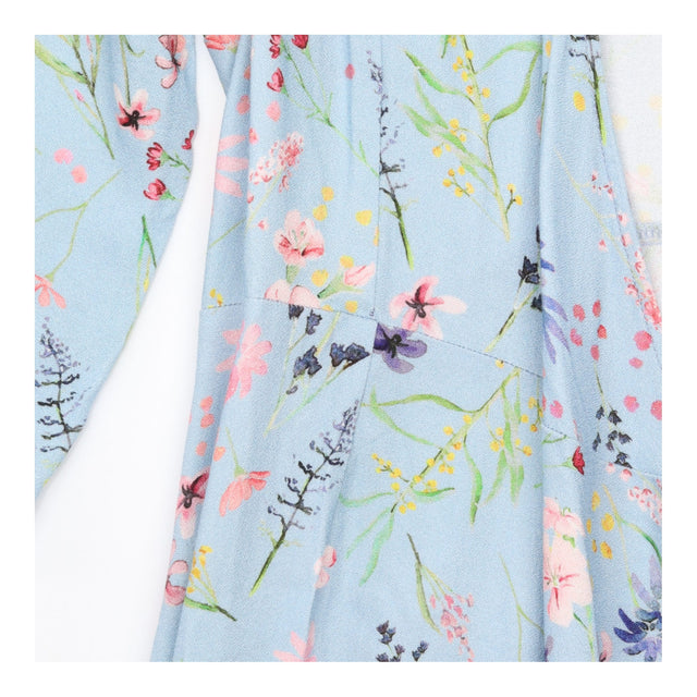 Wrap Dress Floral Light Blue