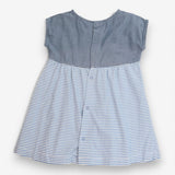 Dress blue denim stripe