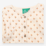Dress long sleeve white floral