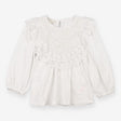Blouse White Lace Front