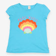 T-Shirt Blue Cassia Sea Shell Applique
