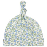 Knotted Hat - Ditsy Blue