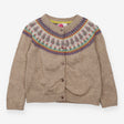 Cardigan cream fairisle