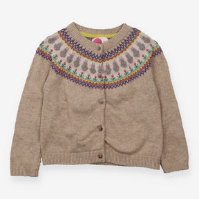 Cardigan cream fairisle
