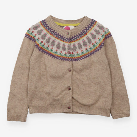 Cardigan cream fairisle
