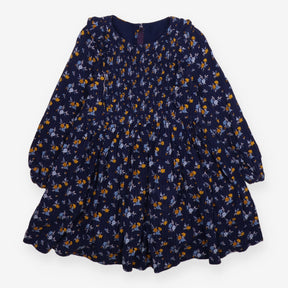 Dress Long Sleeve Floral Navy